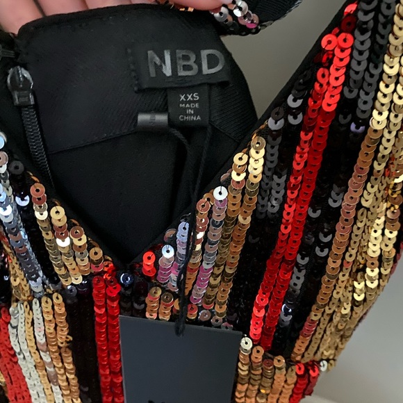 NWT Revolve NBD Serena Sequin Mini Dress - Picture 5 of 6